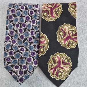 Vintage Talbott Studio For Phillip Stewart Portland Men's Silk Ties Set